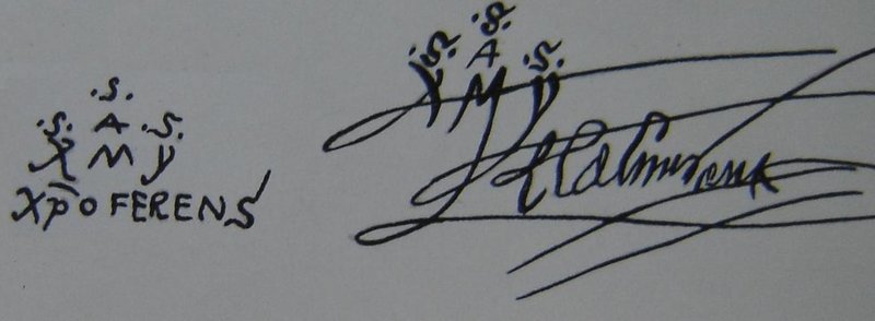 Christopher Columbus signature